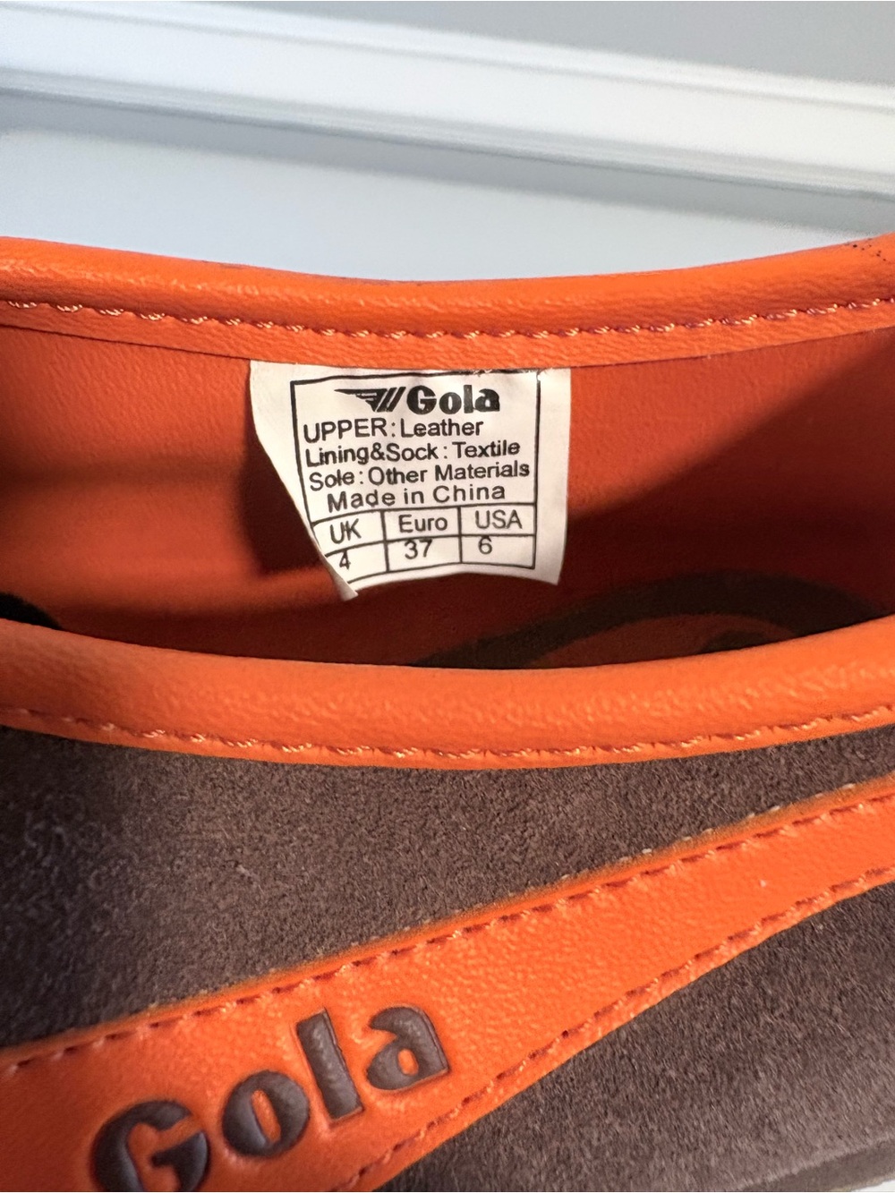 Gola Retro Suede Double Strap Sneakers Brown Orange Trainers Women’s US 6 - Picture 8 of 12